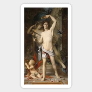 The Young Man And Death by Gustave Moreau Magnet